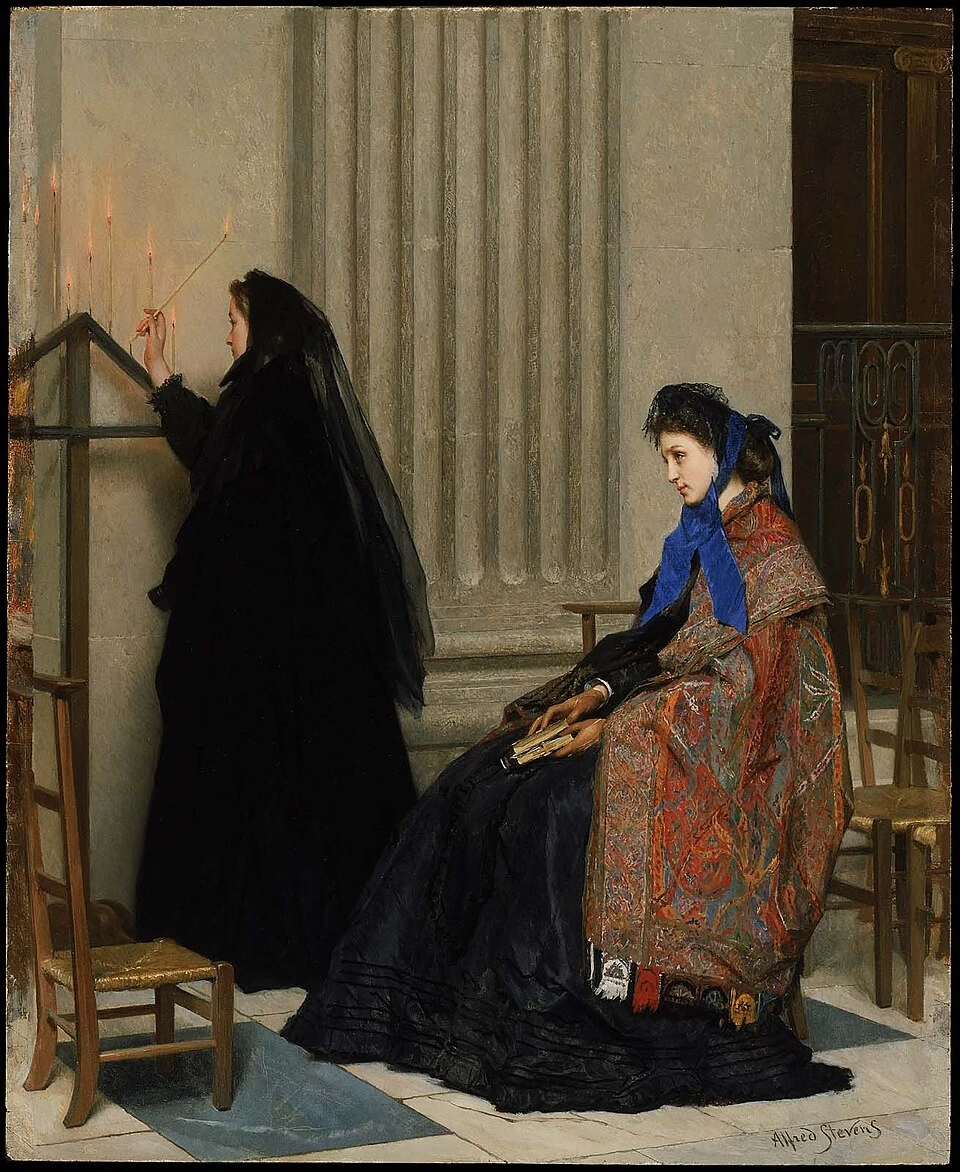 Alfred Émile Stevens - In Memoriam, 1861, Museum of Fine Arts, Boston